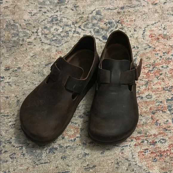 Birkenstock Brown Leather Mules - Picture 5 of 7